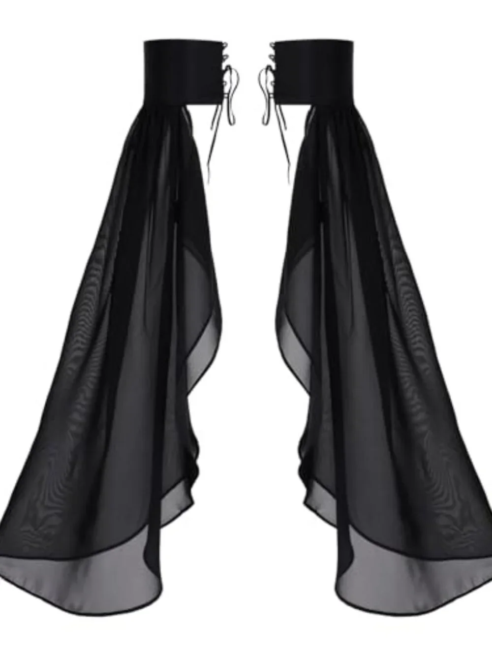 Detachable Long Tulle Gloves Women Wedding Cosplay Costume Accessory